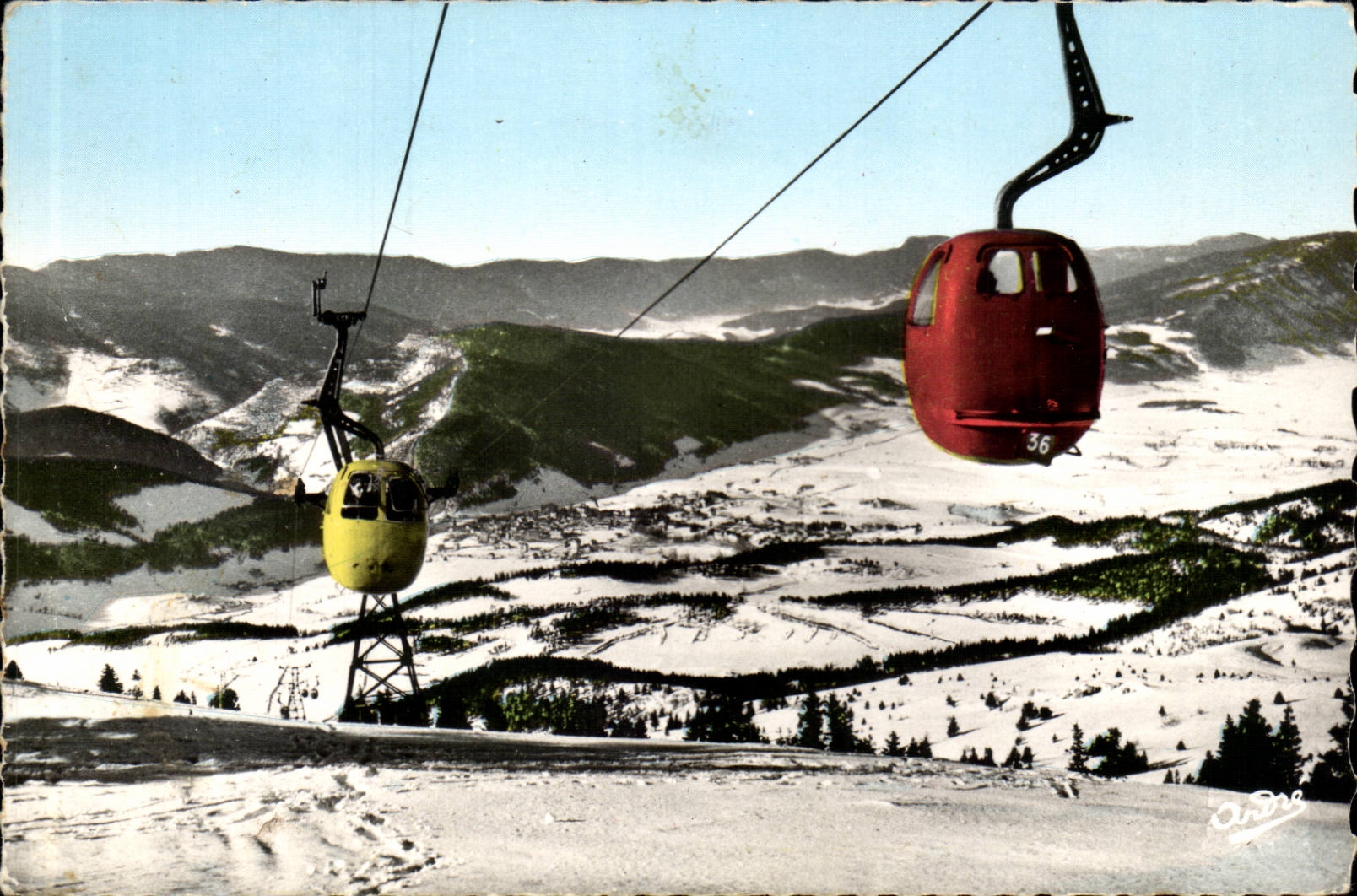 Villard-de-Lans — Seilbahn der Côte 2000 — Kunstausgabe André, Grenoble