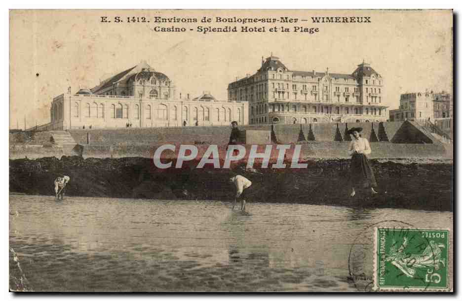 Wimereux — Casino und Splendid Hotel — E.S. 1412