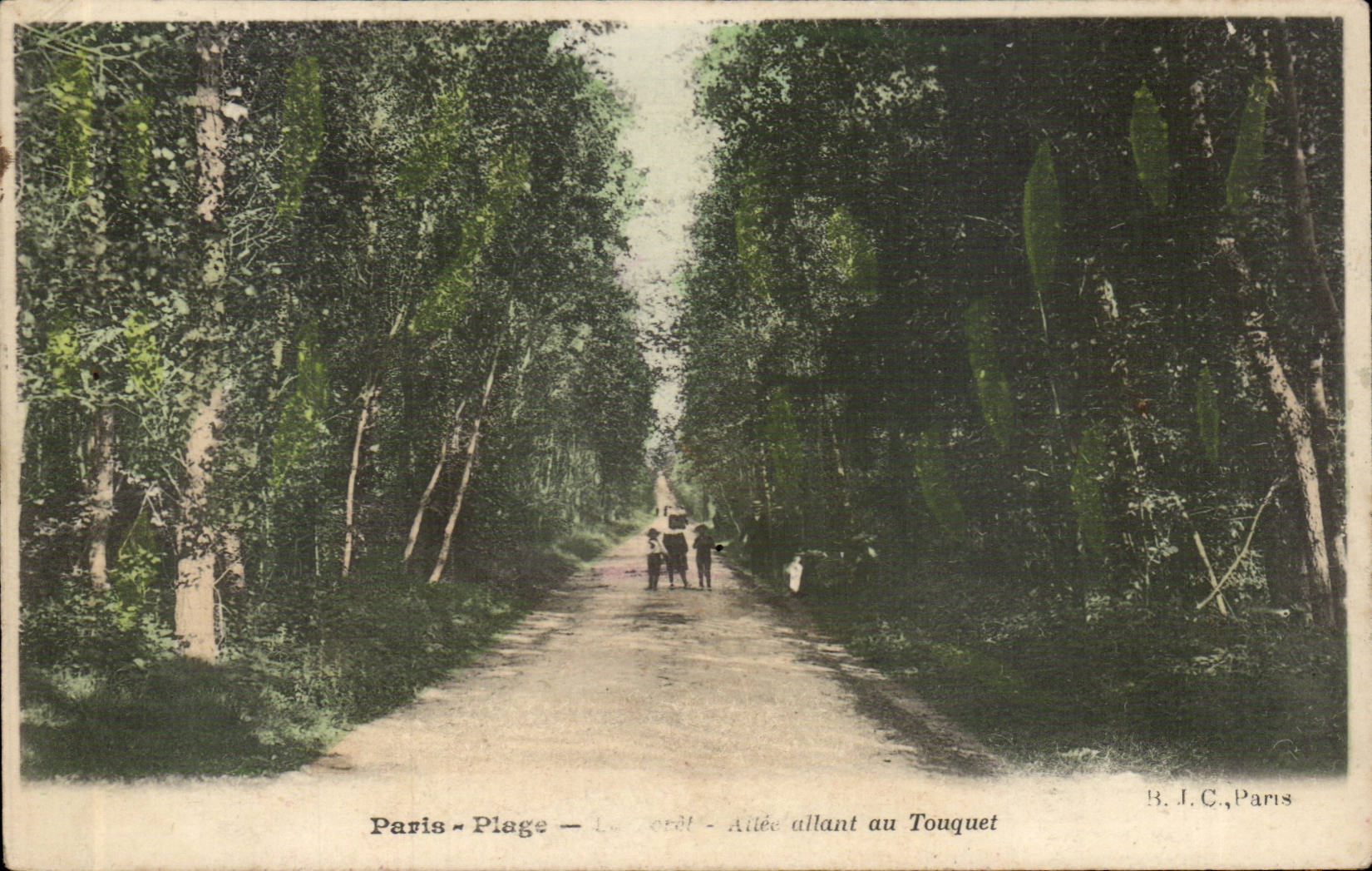 Paris - Plage — Allée allant au Touquet — B. J. C., Paris