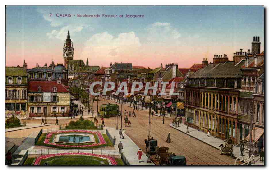 Calais Boulevards Pasteur et Jacquard - CPA 