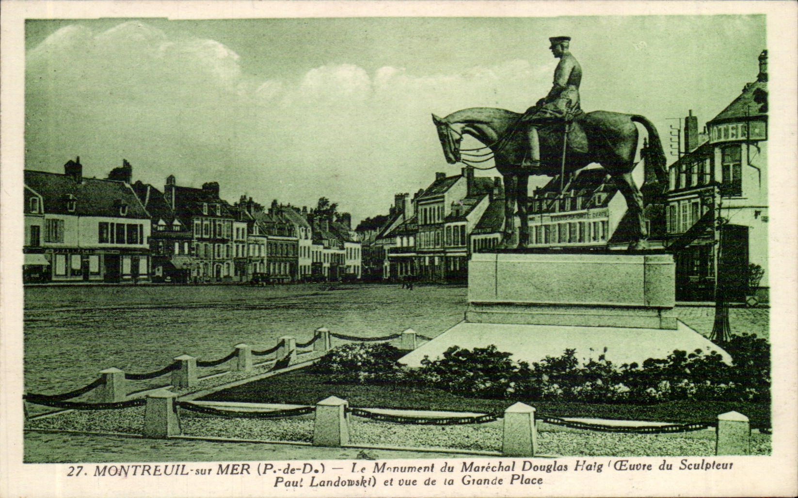 Montreuil sur Mer - Le Monument du Marechal Douglas Halg CPA 