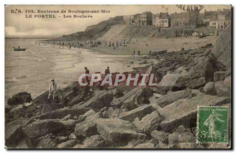 Le Portel - Les Rochers CPA 