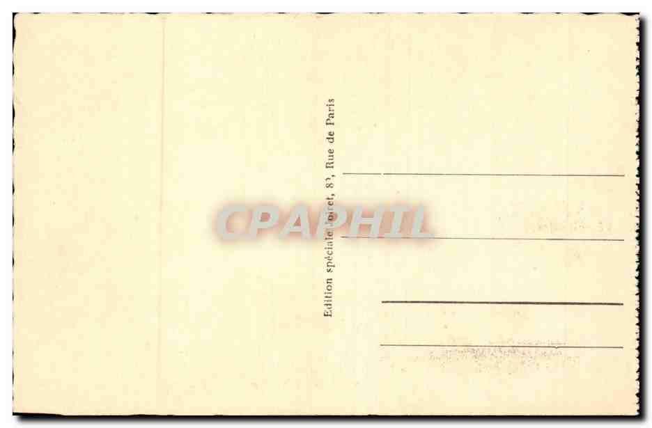 Le Touquet-Paris-Plage — La Digue — Édition spéciale CPAPHIL — Rückseite