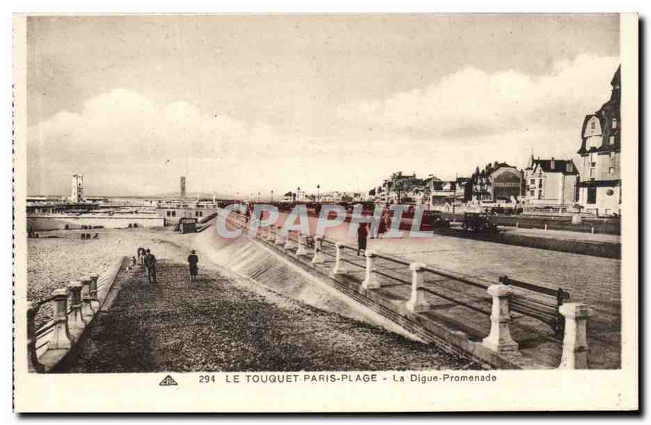 Le Touquet-Paris-Plage - Die Digue - Promenade — Verlag C. P. H. n° 294