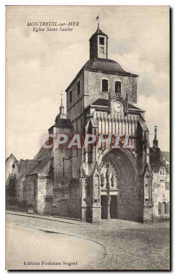 Montreuil sur Mer - Eglise Saint Saulve CPA 