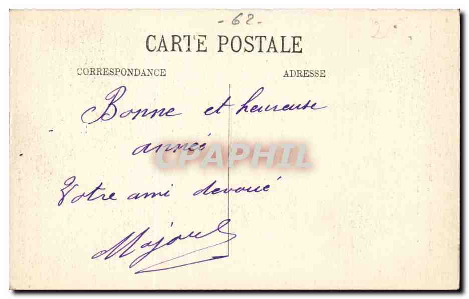 Montreuil sur Mer - Eglise Saint Saulve CPA  — Back