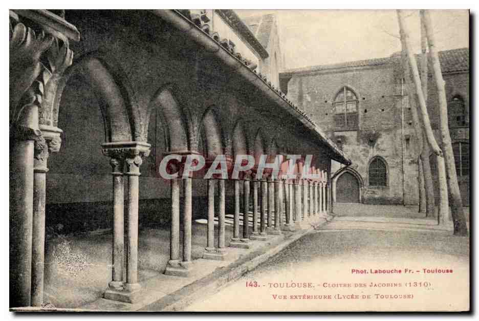 Cloître des Jacobins — Toulouse — Phot. Labouche Fr. — n°143