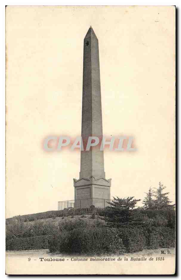 Toulouse - Colonne mémorative de la Bataille de 1814 — M.B. n°9