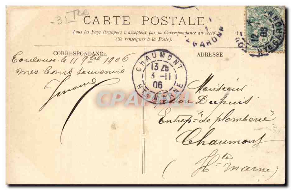 Toulouse — Vue au Jardin des Plantes — LL. n°125 — Rückseite