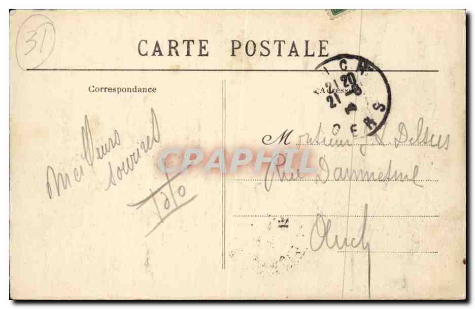 Toulouse - Le Jardin Royal - CPA  — Rückseite