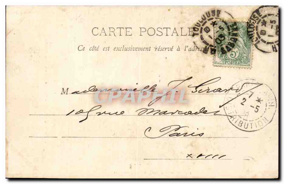 Toulouse - Tour et Cloitre du Musee - CPA  — Rückseite