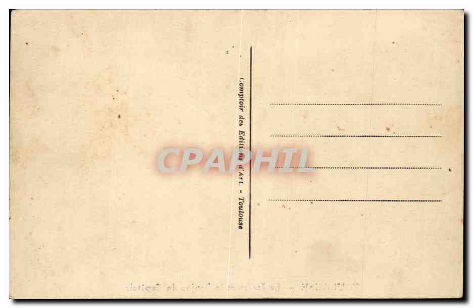 Toulouse - Le Jardin et le Donjon du Capitole - CPA  — Verso