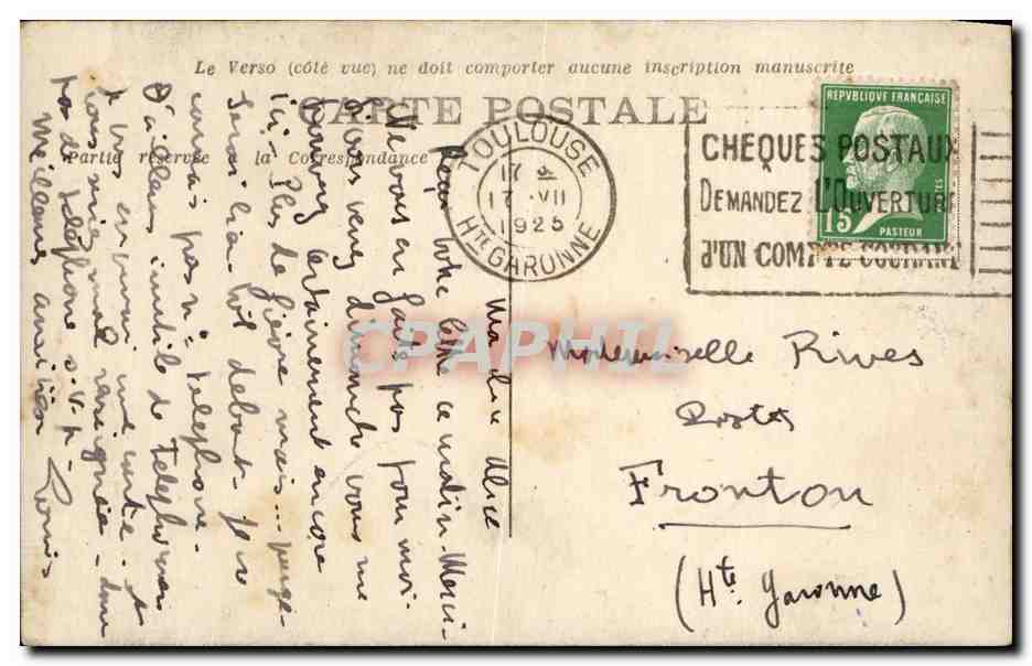 Toulouse - Le Capitole - Cour Henri IV - CPA  — Verso