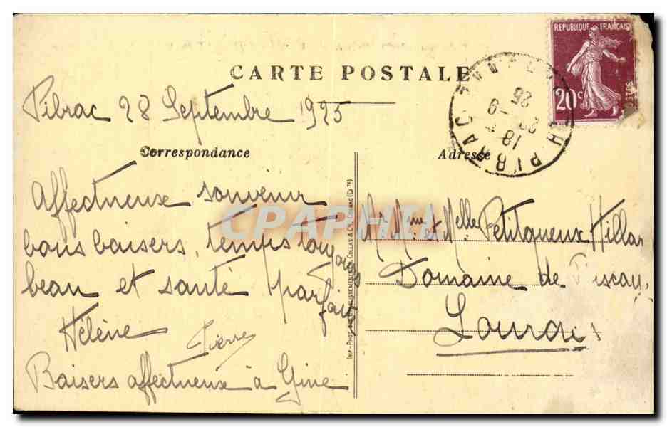Pibrac - Pelerinage de Ste Germaine - Vieille Maison dite Le Logis - CPA  — Rückseite