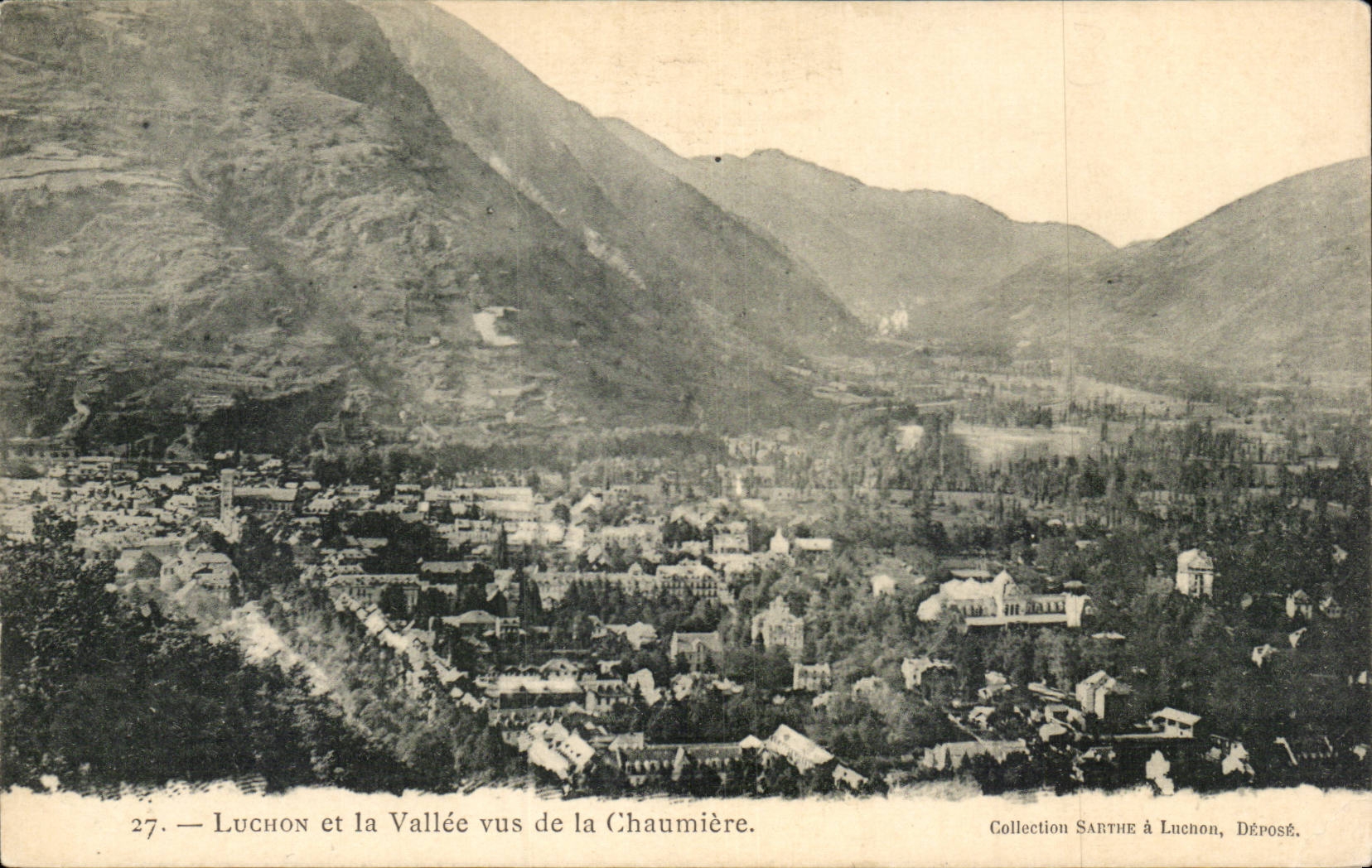 Luchon - et la Vallee - Vus de la Chaumiere - CPA 