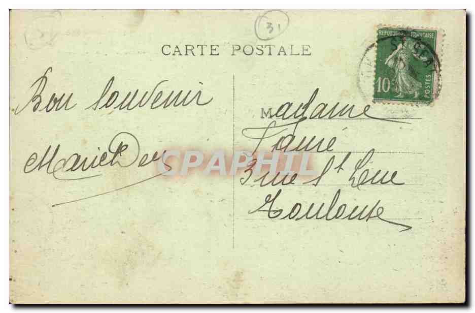 St-Béat — Carrière romaine d'où aurait été extraite la Colonne Trajane — Edit Deucnein — Verso