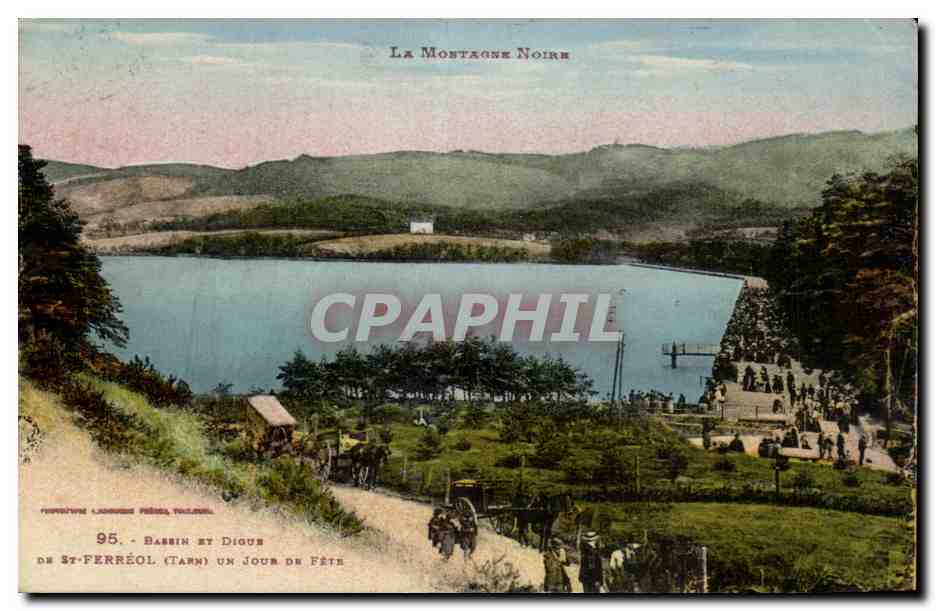 Saint Ferreol - Un Jour du Fete - La Digue et Bassin - CPA 