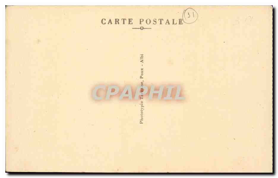 Bassin de St-Ferréol — La Digue, l'Hôtel du Lac, dans les Pins — Olléchi Sarcel — Verso