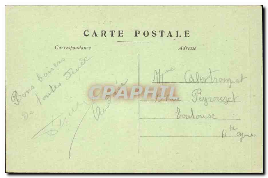 Saint Bertrand de Comminges - Vue Generale CPA  — Verso