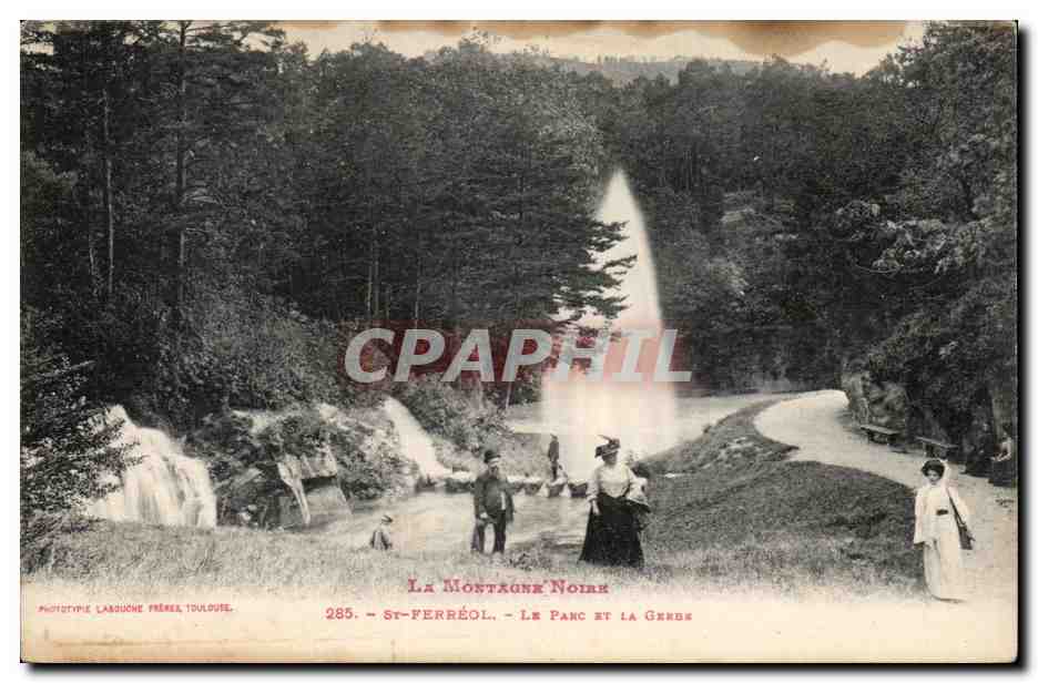 St Ferreol - Le Parc et le Garde CPA 