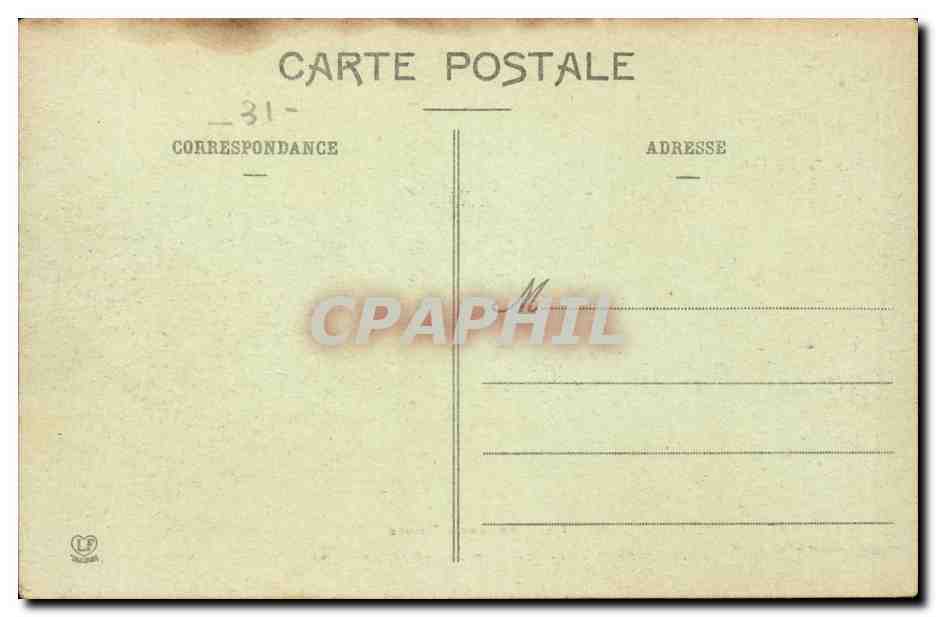 St Ferreol - Le Parc et le Garde CPA  — Rückseite