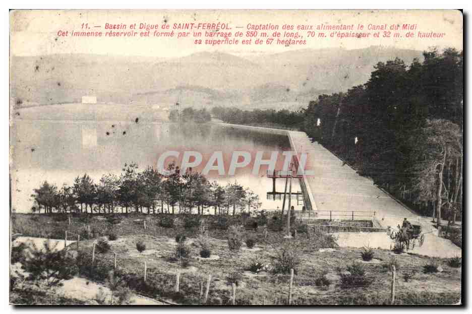 Saint Ferreol - Bassin et Digue - CPA 