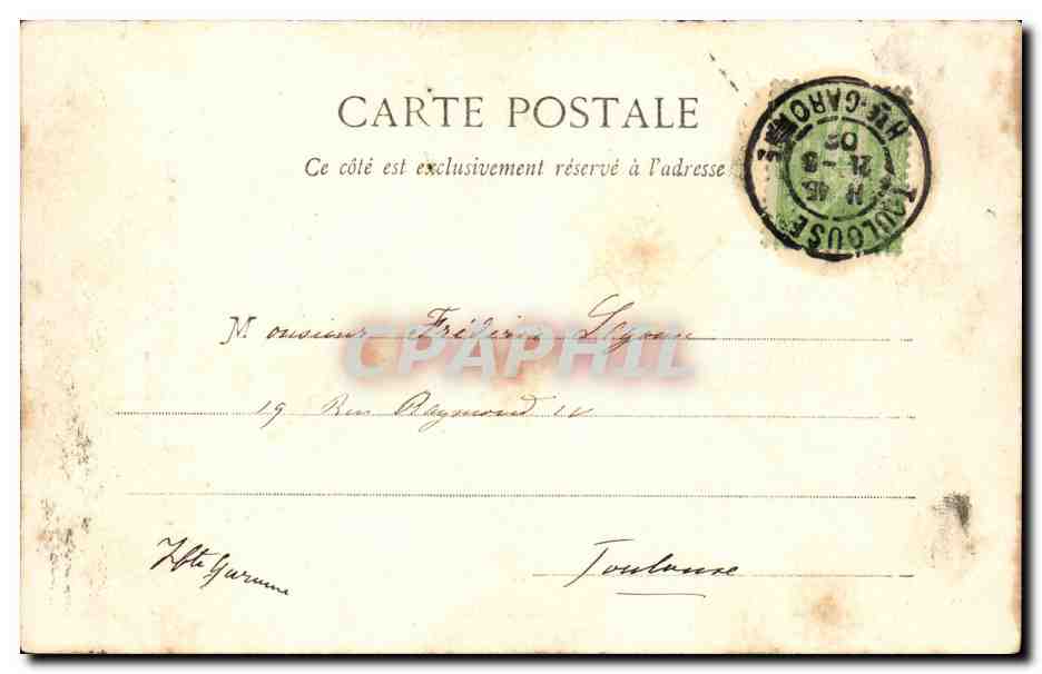 Toulouse - Cathedrale St Senin - CPA  — Verso