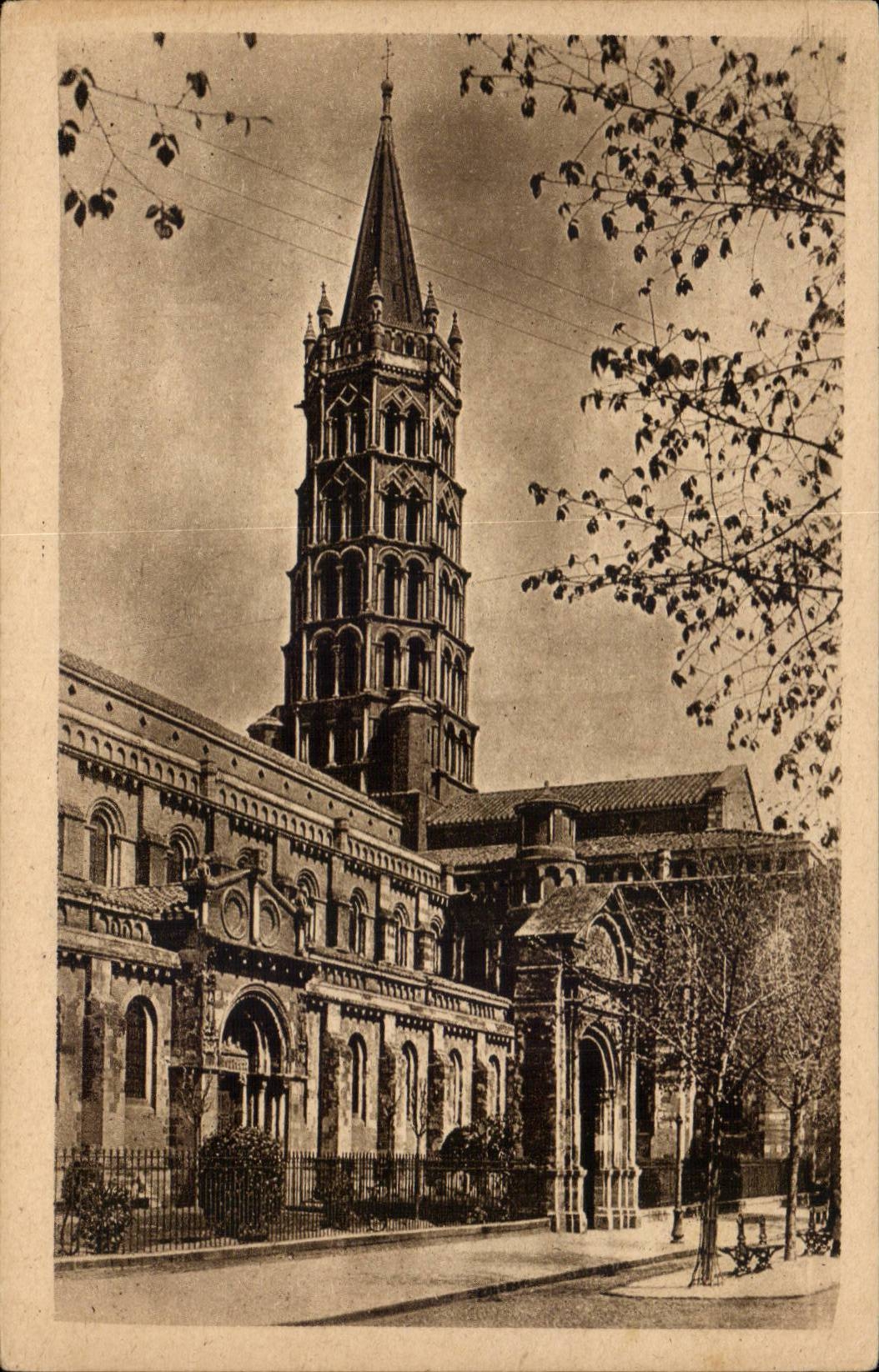 Toulouse — Basilique Saint-Sernin — éditeur Nélio Gravure, Macon