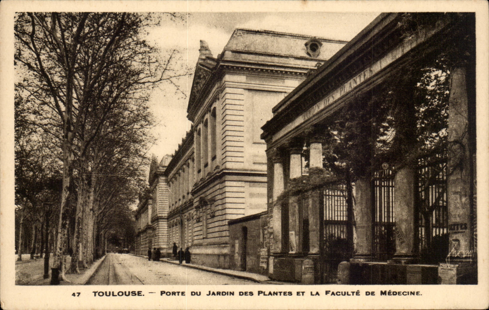 Toulouse — Porte du Jardin des Plantes et la Faculté de Médecine — Édition Buren, Toulouse, n°47