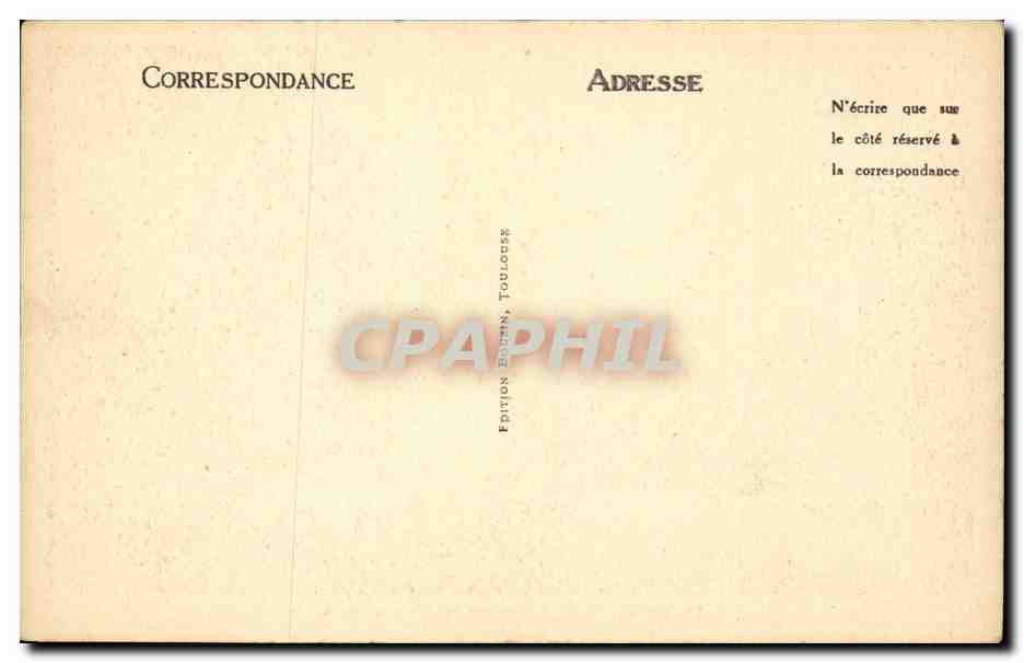 Toulouse - Entree du Grand Rond CPA  — Verso