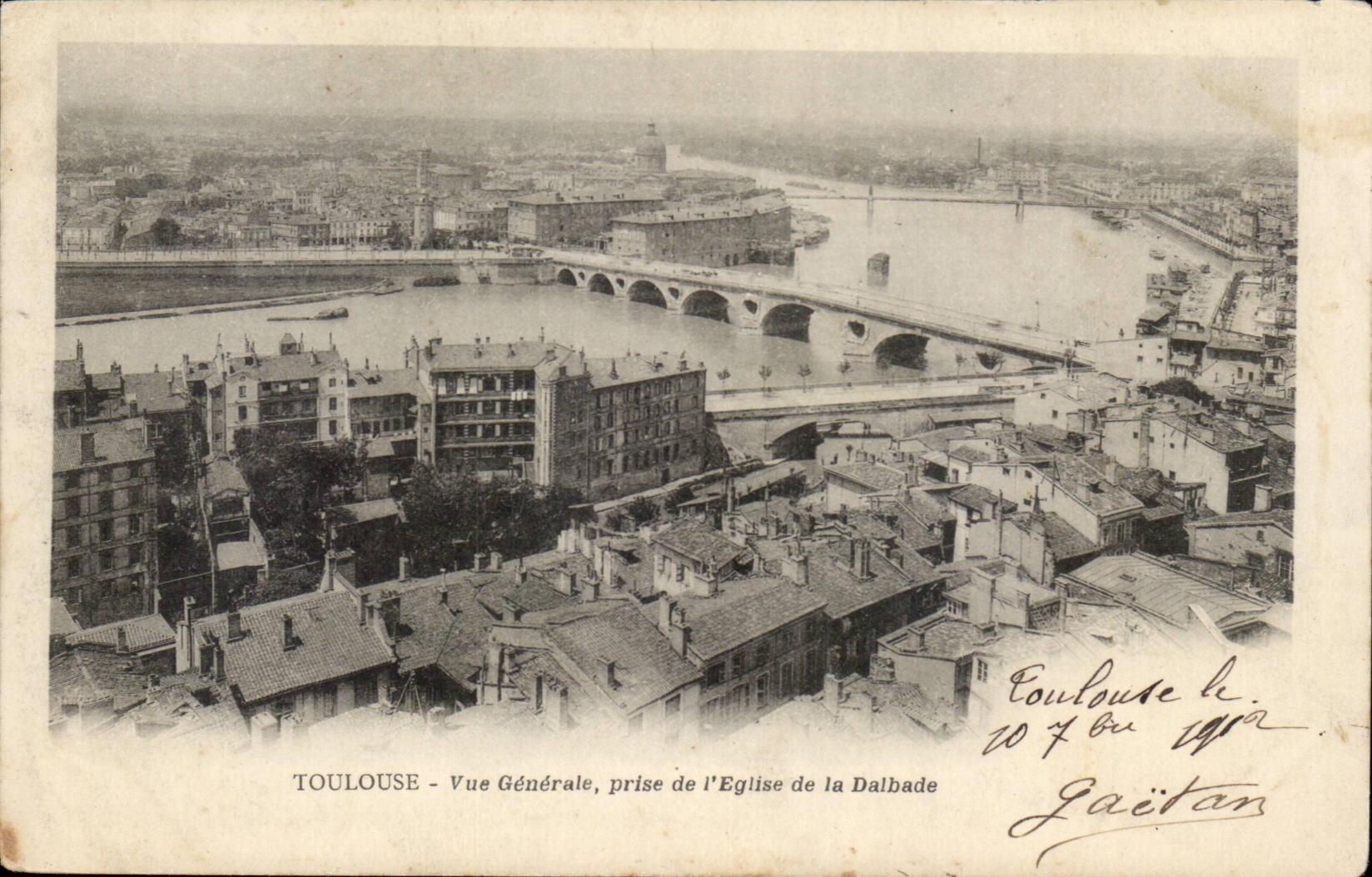 Toulouse - Vue Générale, prise de l'Église de la Dalbade — Laïtan