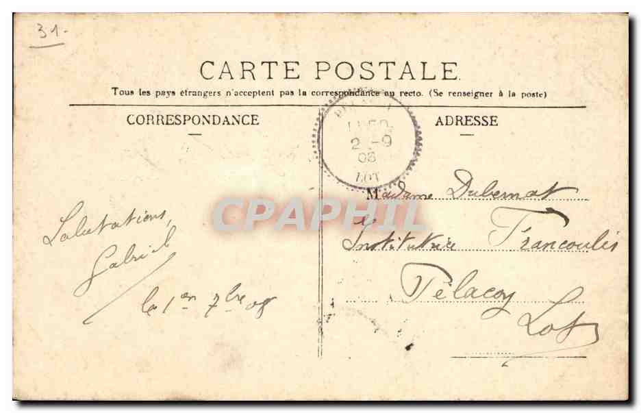 Toulouse - Cathedrale Saint Etienne - CPA  — Rückseite