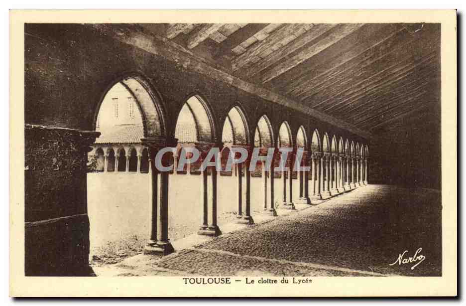 Toulouse - Le Cloitre du Lycee - CPA 