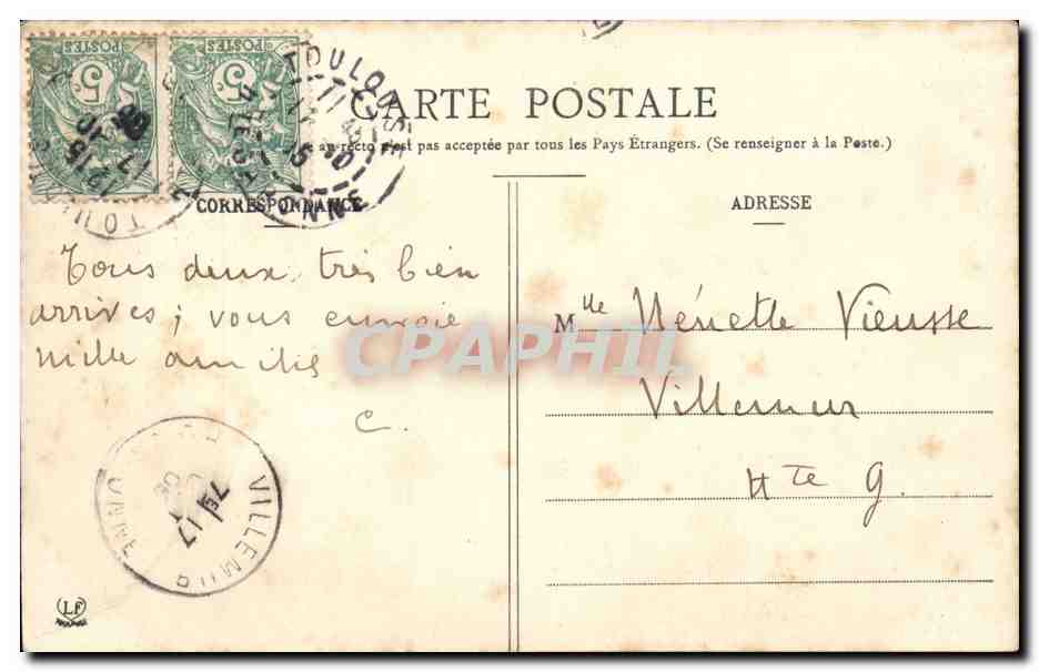 Toulouse - Hôtel d'Assézat — Photolyvale Laboîche Frères, n°25 — Back