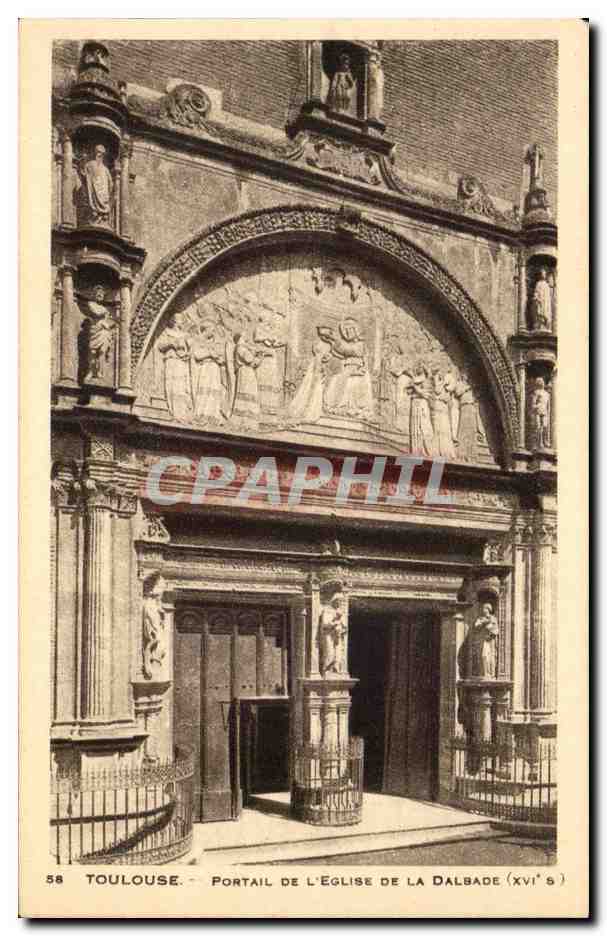 Toulouse - Portail de l'Eglise Dalbade - CPA 