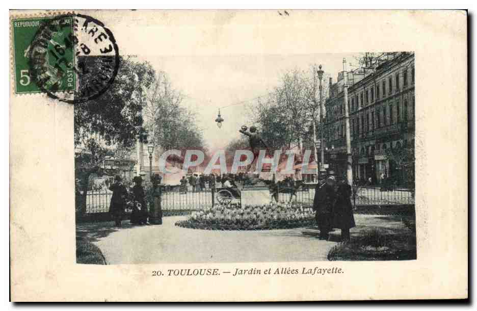 Toulouse - Jardin et Allees Lafayette - CPA 