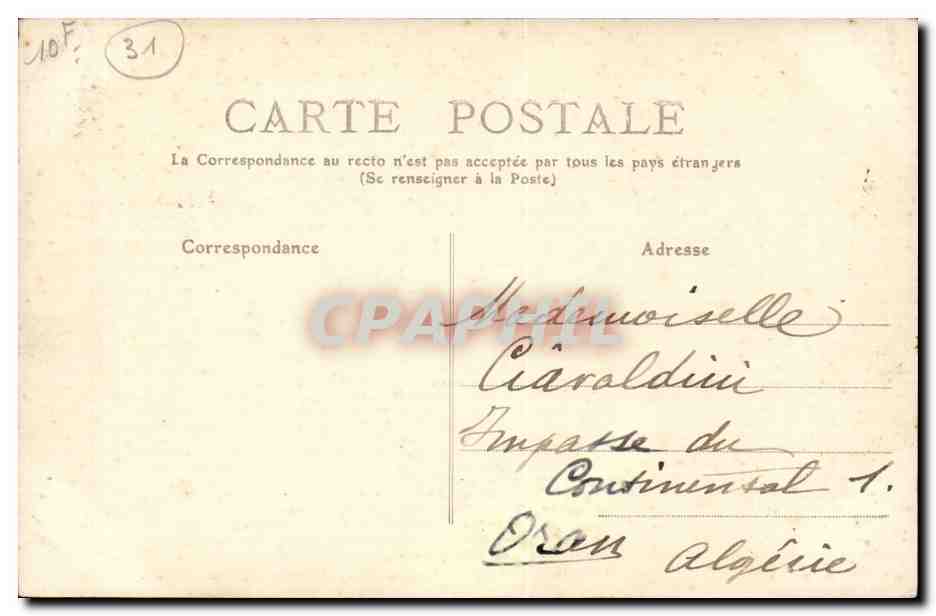 Toulouse - Le Musée, Rue Alsace-Lorraine — éditeur : 24 — Rückseite