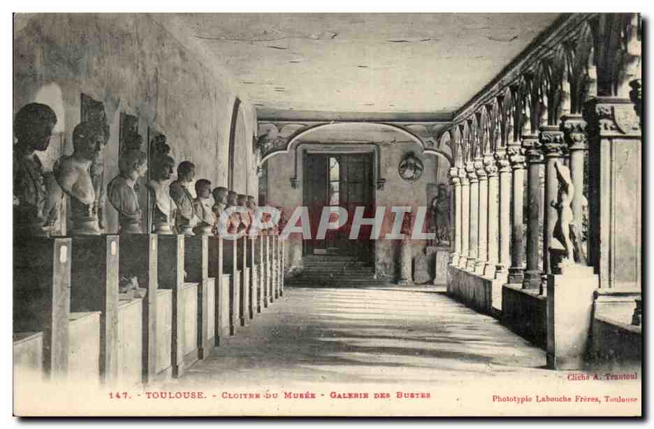 Toulouse - Cloitre du Musee - Galerie des Bustes - CPA 