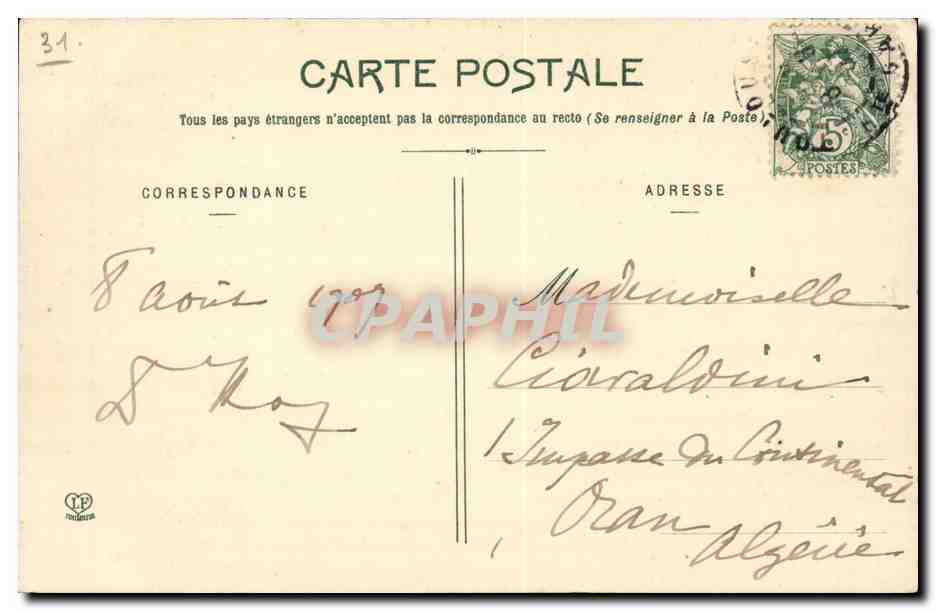 Toulouse - Cloitre du Musee - Galerie des Bustes - CPA  — Rückseite