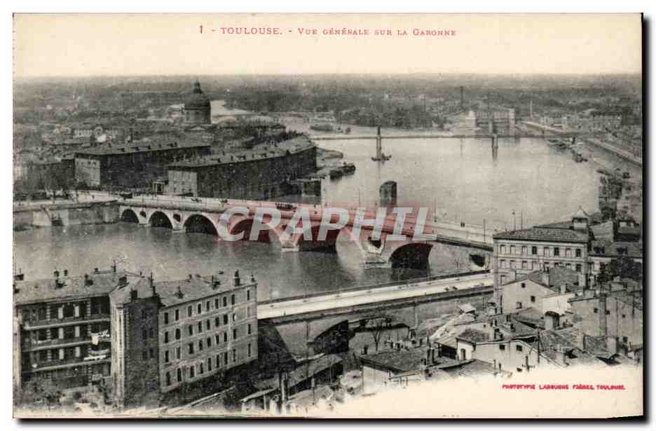 Toulouse - Vue Generale sur la Garonne - CPA 