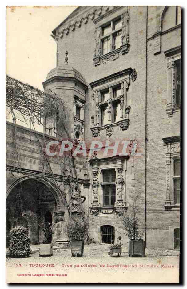 Toulouse - Cour de l'Hotel de LAsbordes ou du vieux raisin - CPA 