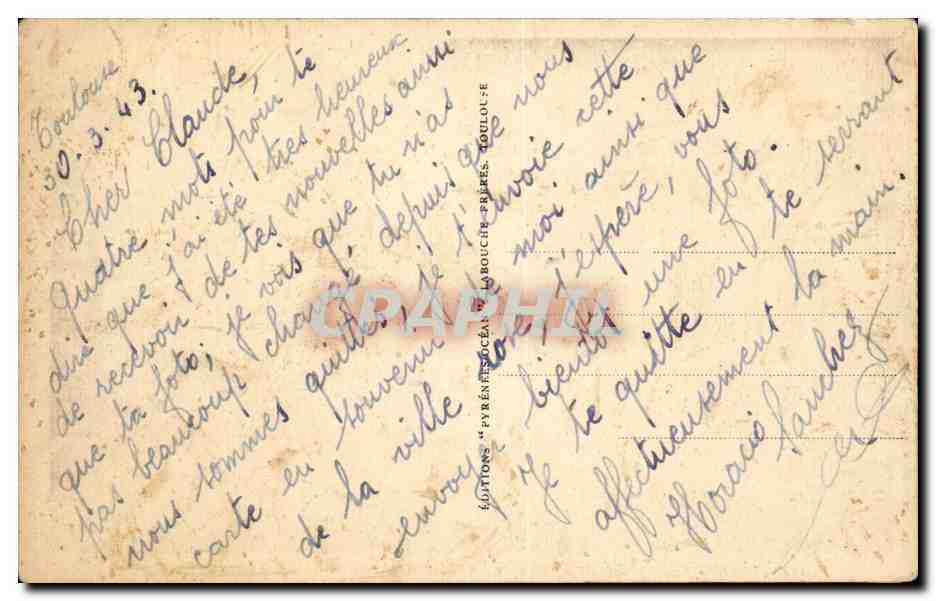 Toulouse - Basilique Saint Sernin - CPA  — Verso