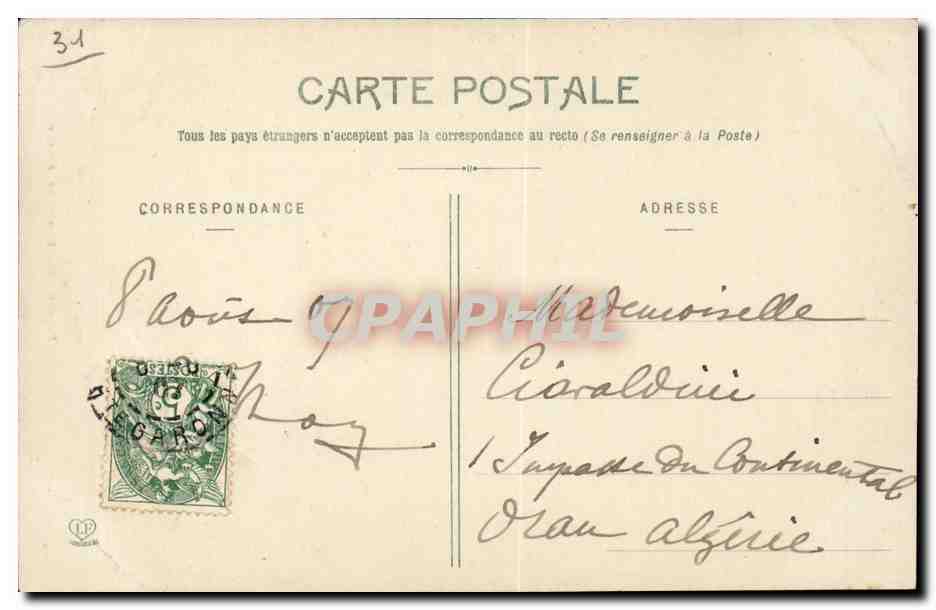 Toulouse - L'Hotel de Pierre - CPA  — Verso
