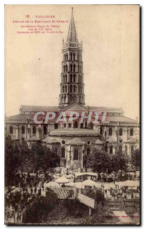 Toulouse - Abside de la Basilique Saint-Sernin — éditeur inconnu, n° 16