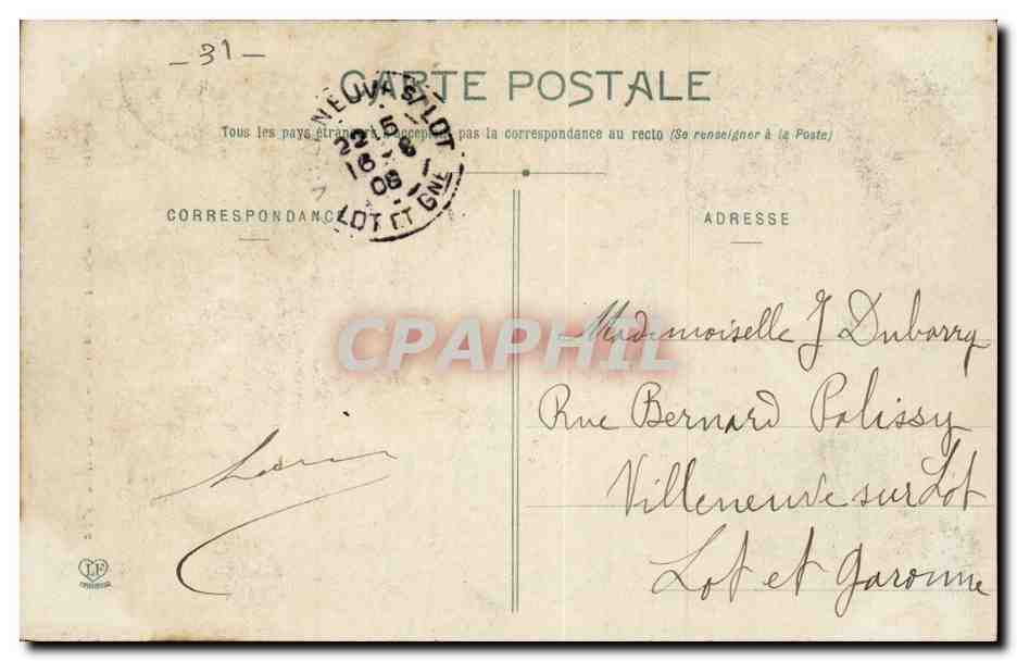 Toulouse - Salle des Illustres au Capitole - CPA  — Verso