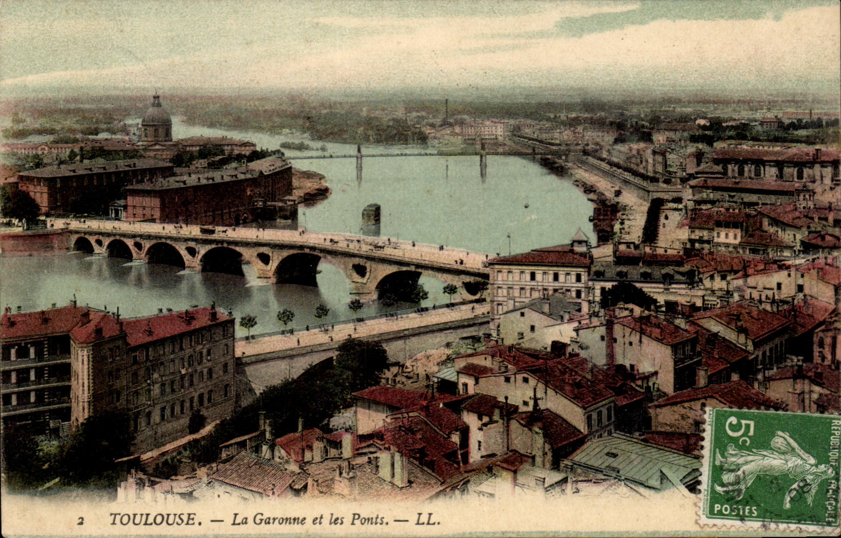 Toulouse - La Garonne et les Ponts - CPA 