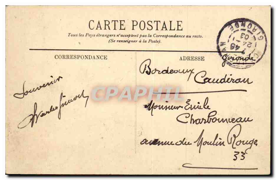 Toulouse - La Garonne et les Ponts - CPA  — Verso