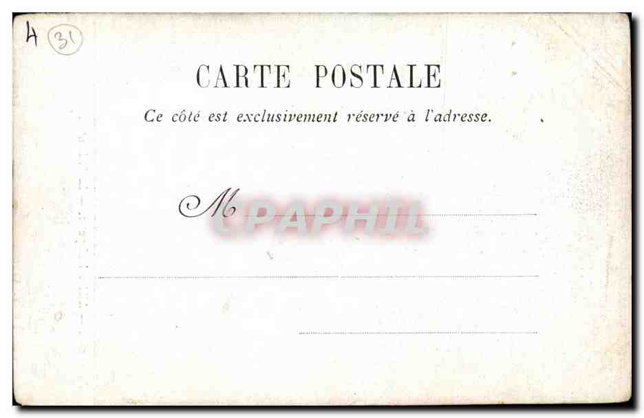Toulouse - Allees Lafayette - cheval - tramway - CPA  — Rückseite