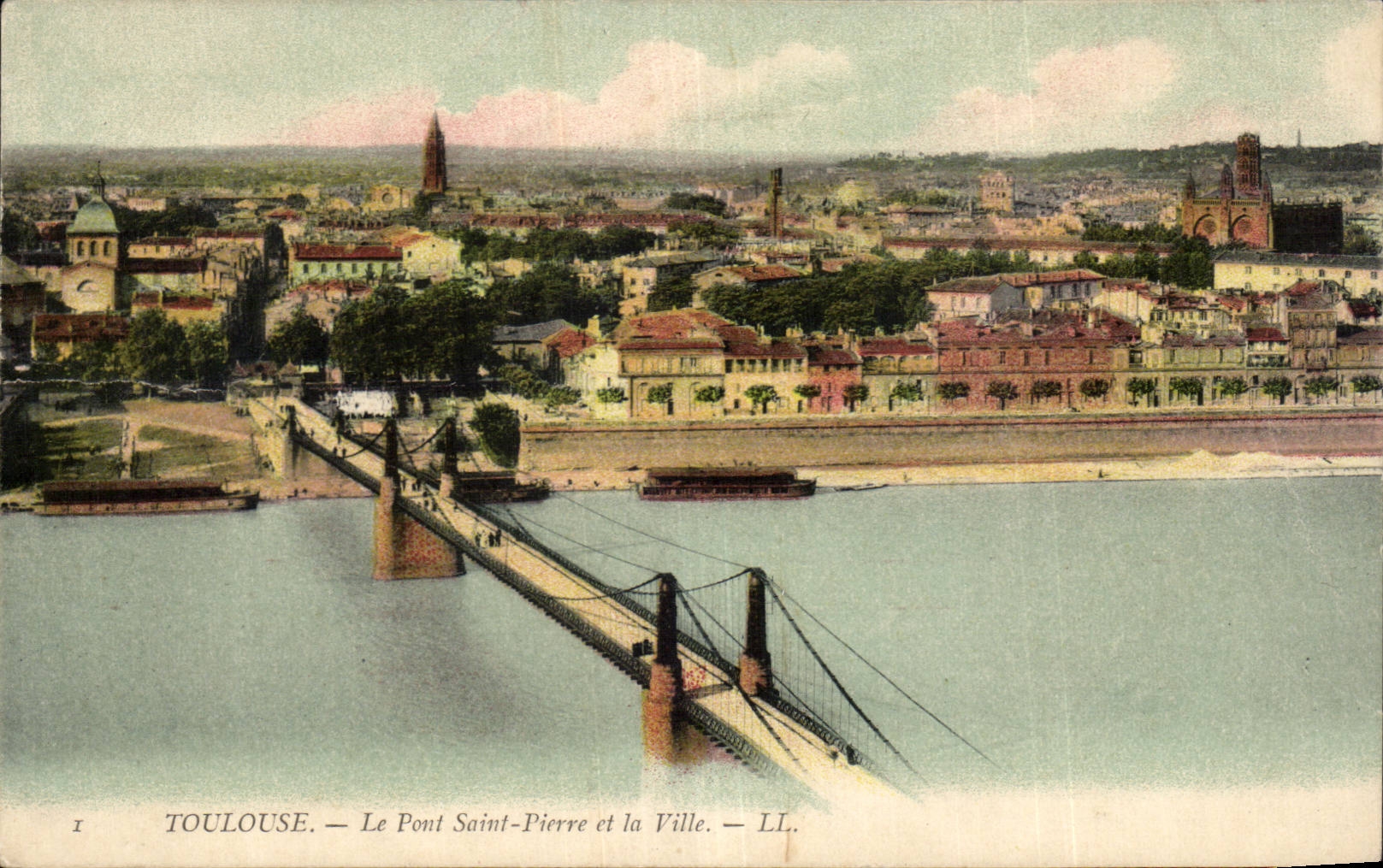 Toulouse - Le Pont Saint Pierre et la Ville - Bridge - CPA 