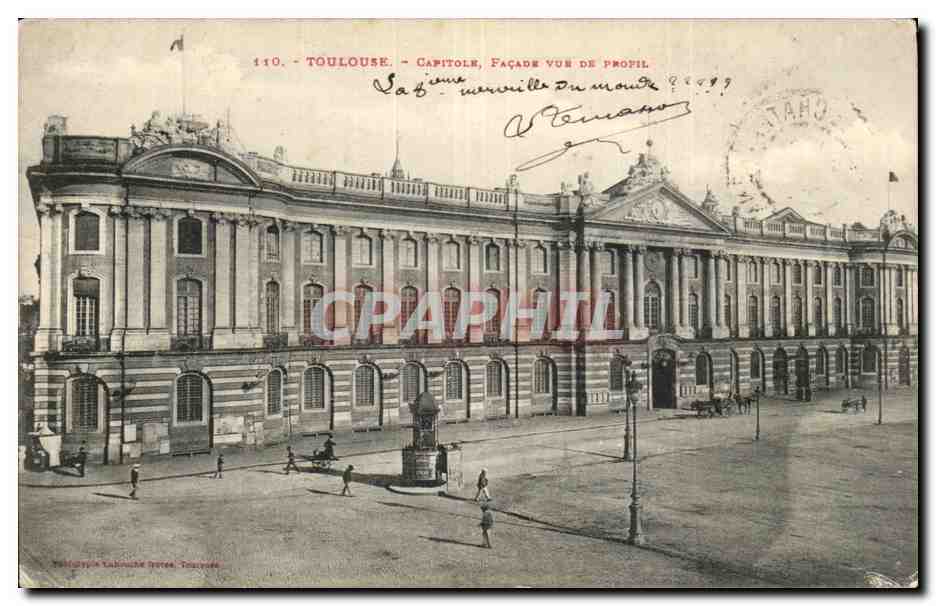 Toulouse - Capitole - Vue de Profil - CPA 